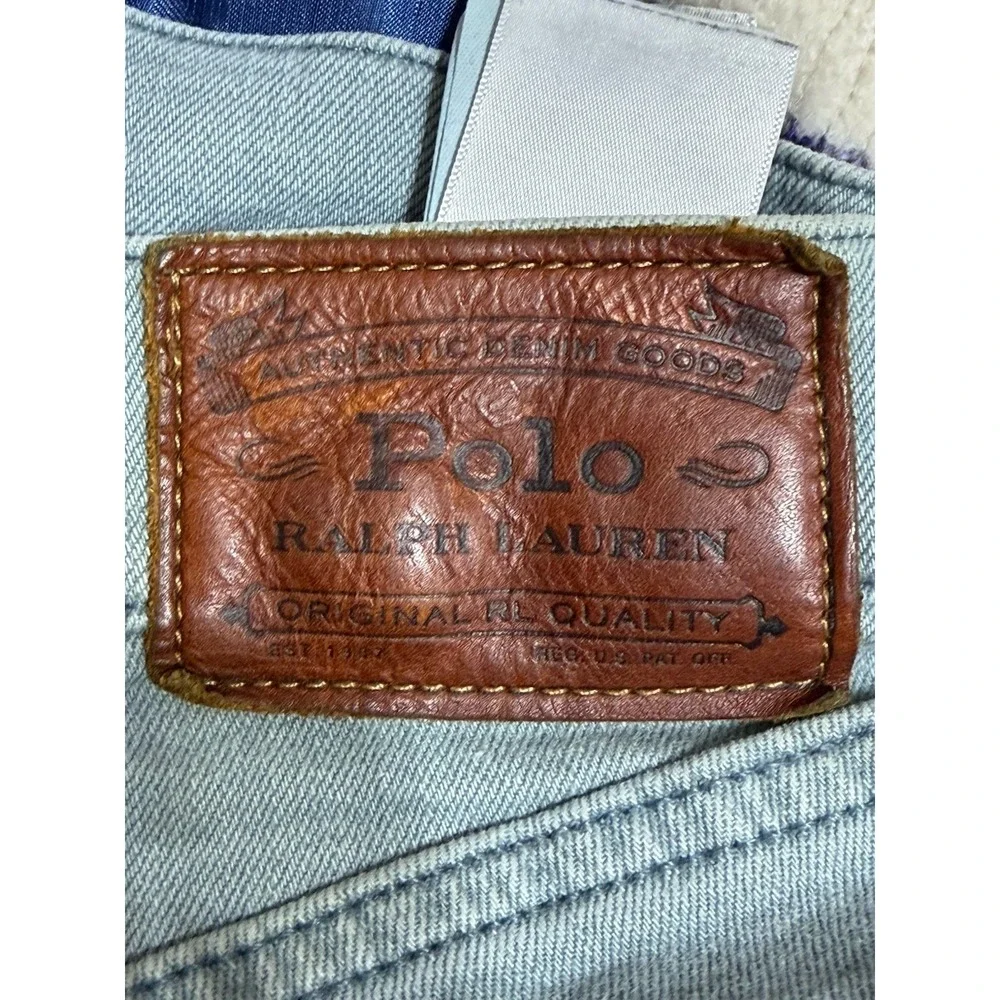 Polo Ralph Lauren Jeans 33 X 32 Men's Preppy Logo Stretch Green